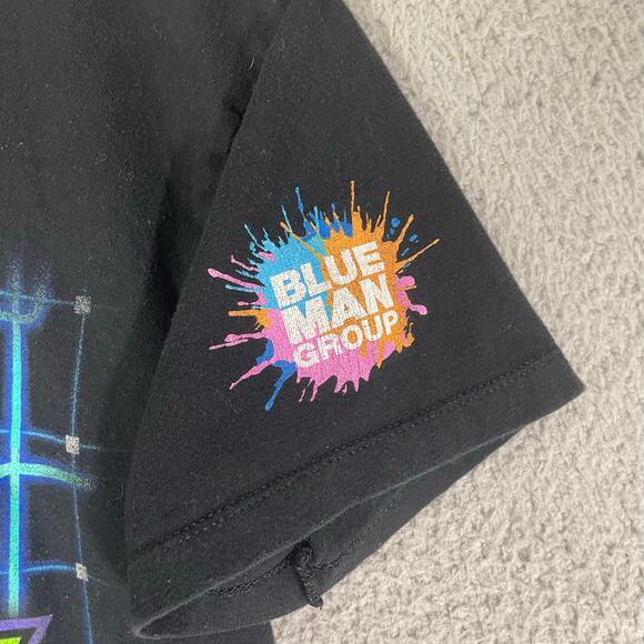 Blue Man Group T-Shirt Size S‎ Womens Universal Studios Neon Graphic Tee - Picture 4 of 6